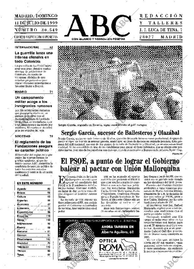 ABC MADRID 11-07-1999 página 15
