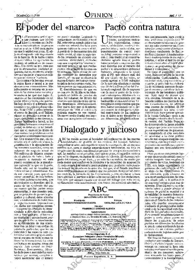 ABC MADRID 11-07-1999 página 17