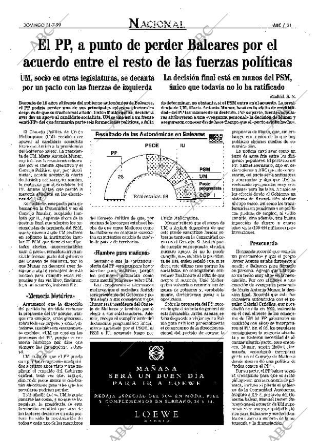 ABC MADRID 11-07-1999 página 21