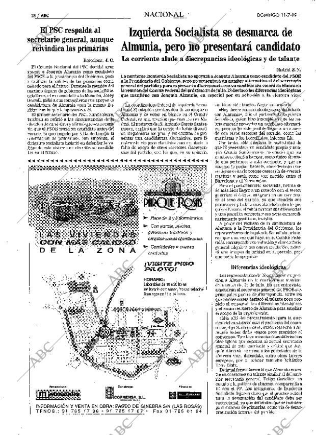 ABC MADRID 11-07-1999 página 28