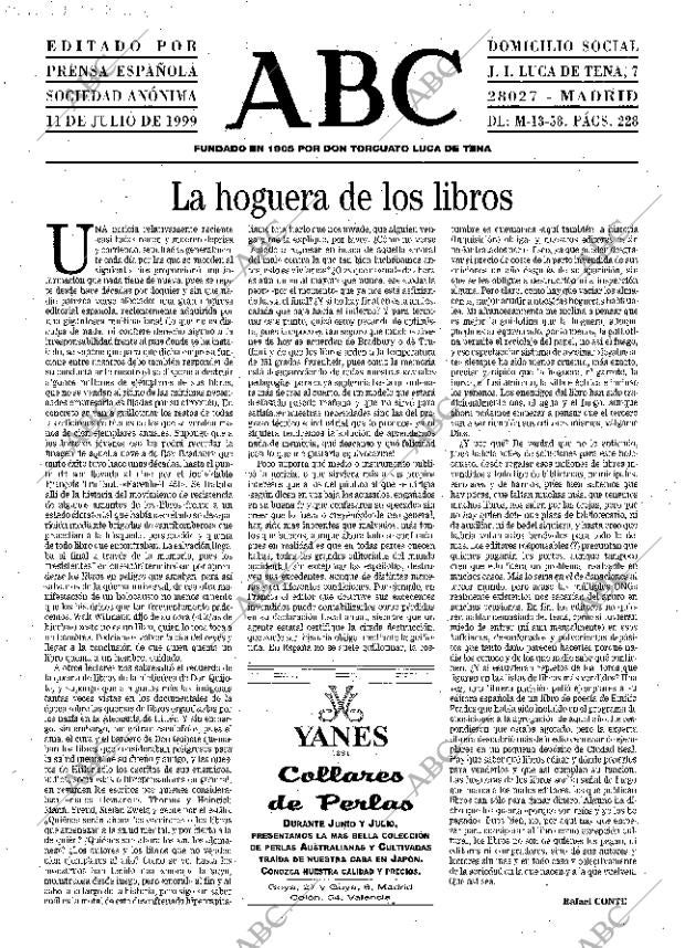 ABC MADRID 11-07-1999 página 3