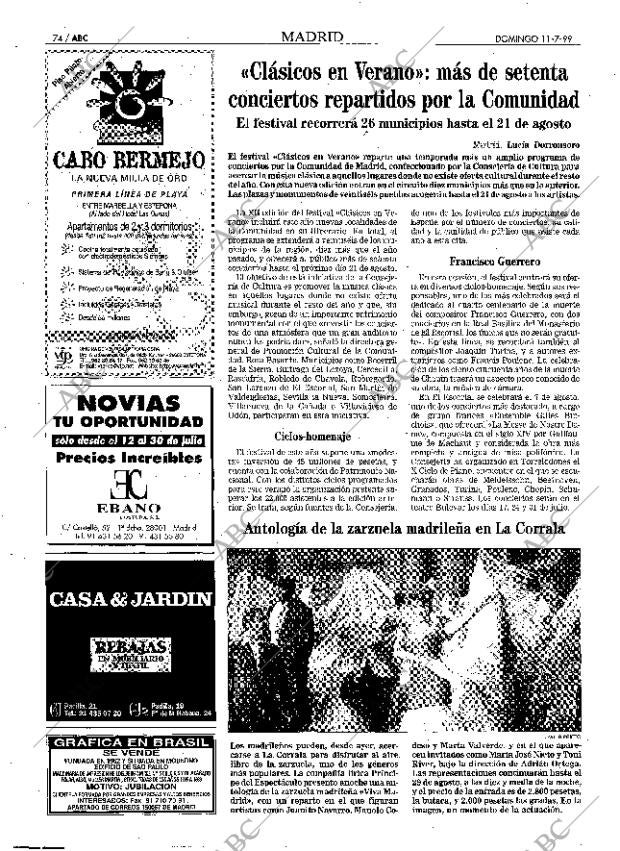 ABC MADRID 11-07-1999 página 74
