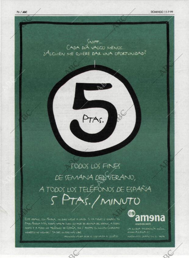 ABC MADRID 11-07-1999 página 76