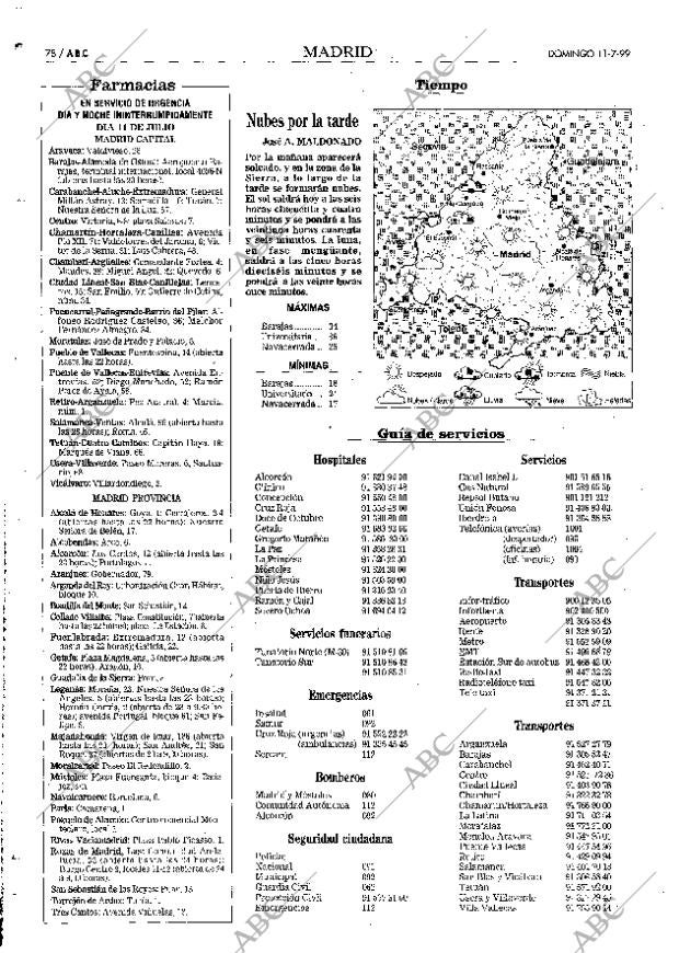 ABC MADRID 11-07-1999 página 78