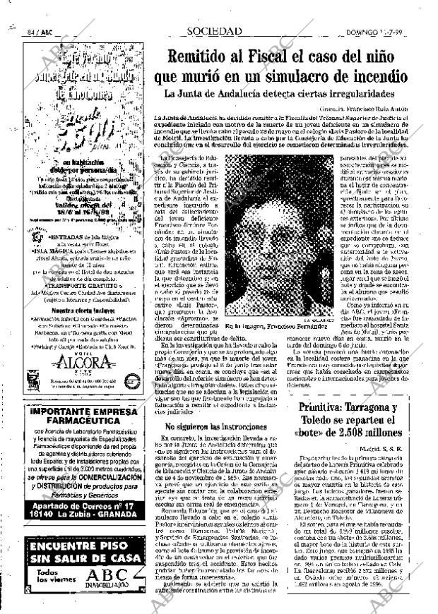 ABC MADRID 11-07-1999 página 84