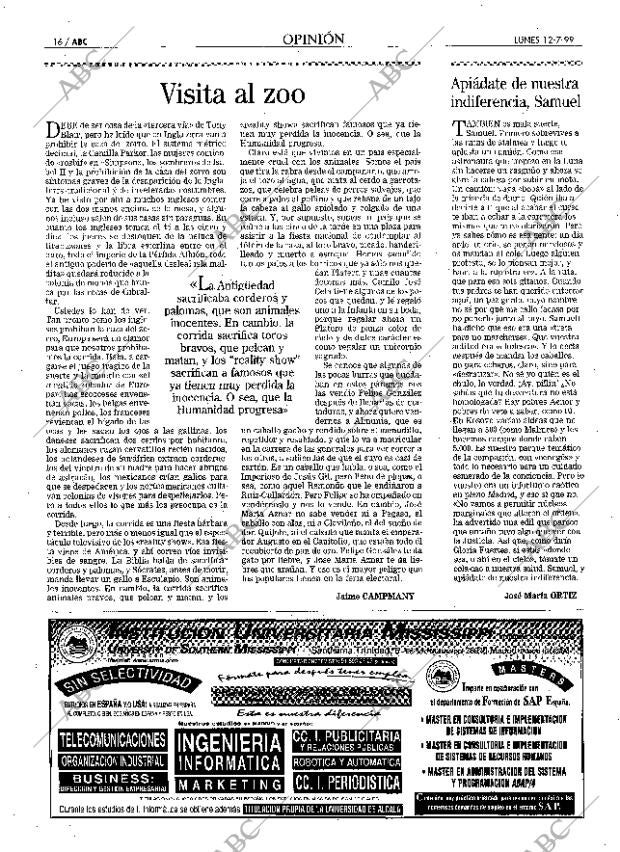 ABC MADRID 12-07-1999 página 16