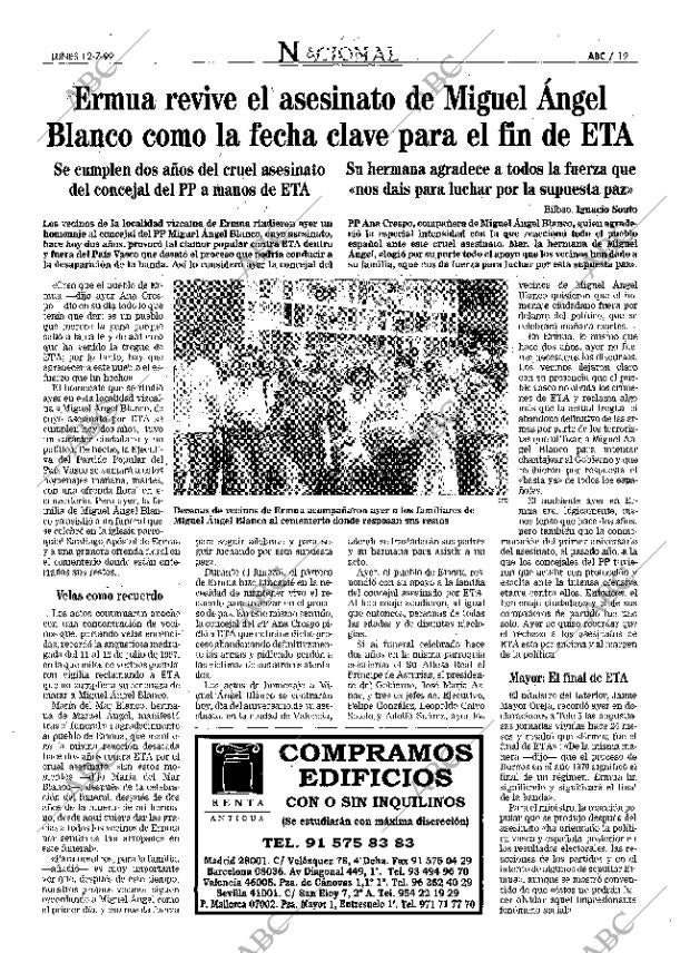 ABC MADRID 12-07-1999 página 19