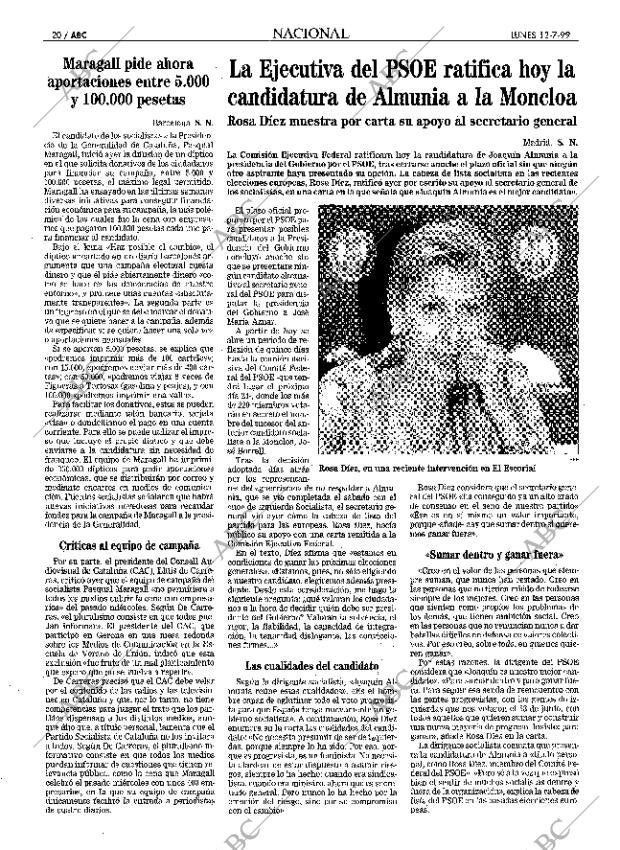 ABC MADRID 12-07-1999 página 20