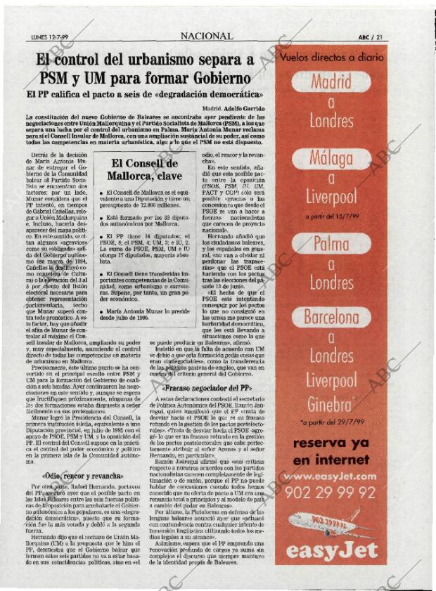 ABC MADRID 12-07-1999 página 21
