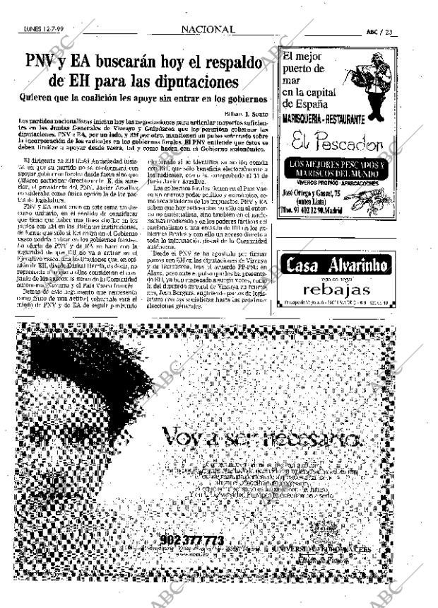 ABC MADRID 12-07-1999 página 23