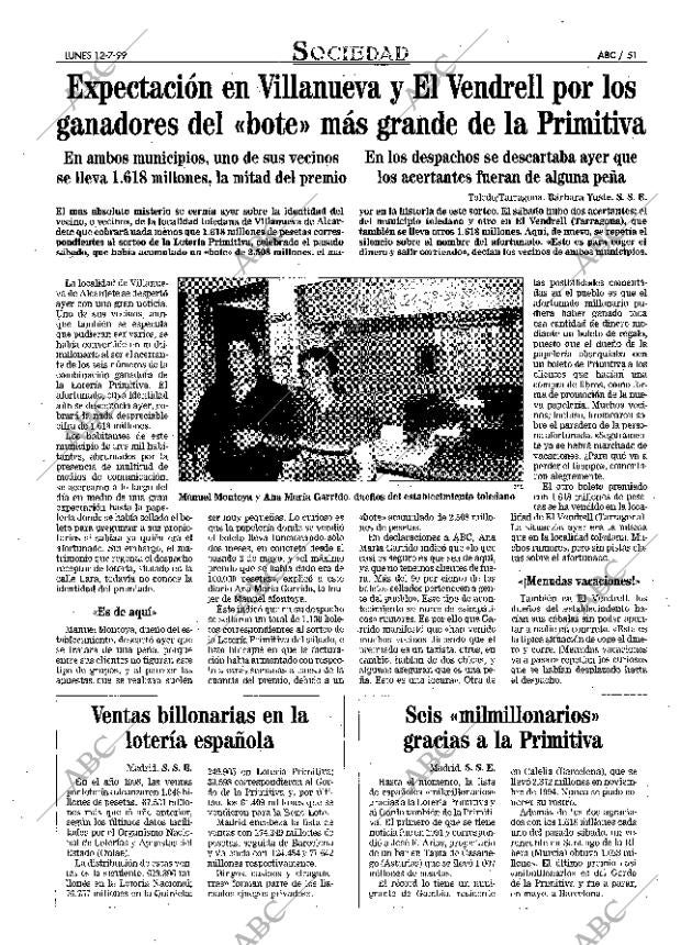ABC MADRID 12-07-1999 página 51