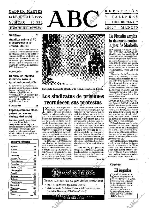 ABC MADRID 13-07-1999 página 11