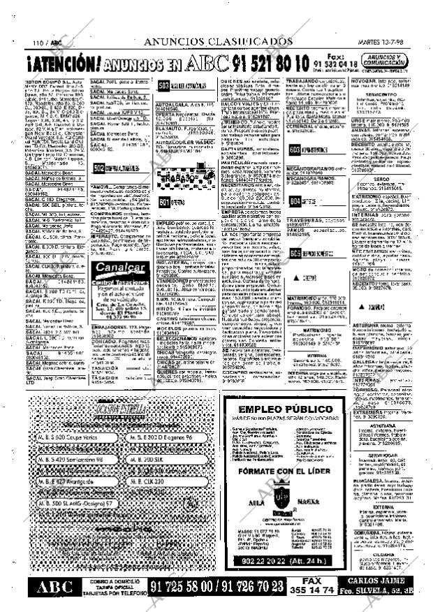 ABC MADRID 13-07-1999 página 110
