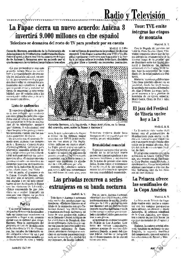 ABC MADRID 13-07-1999 página 121