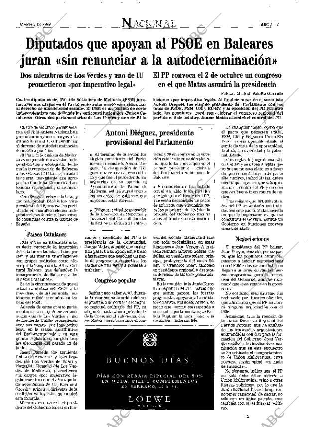 ABC MADRID 13-07-1999 página 17