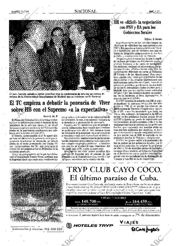 ABC MADRID 13-07-1999 página 21