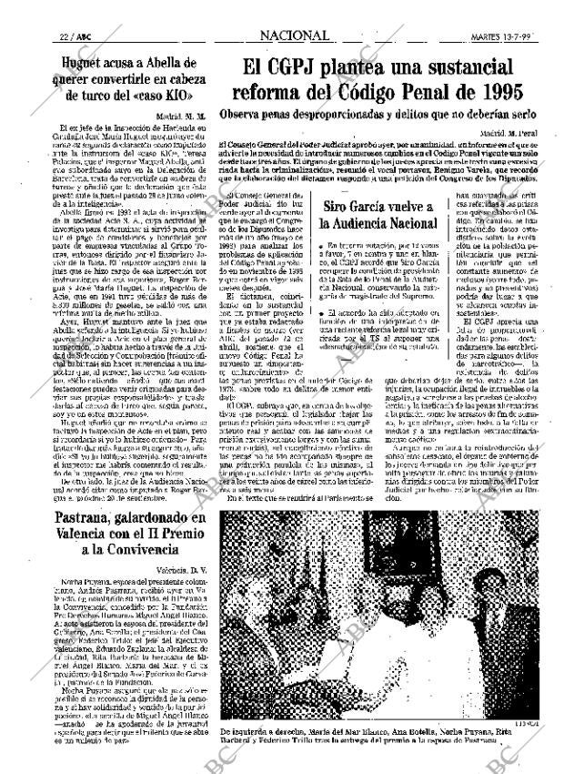 ABC MADRID 13-07-1999 página 22