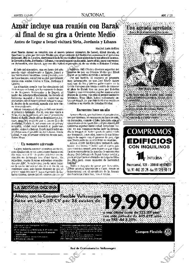 ABC MADRID 13-07-1999 página 25