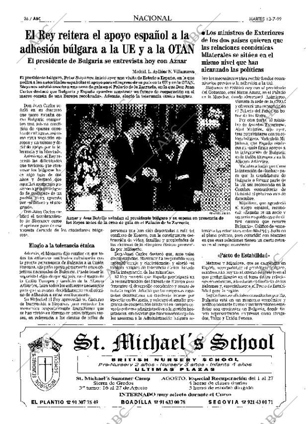 ABC MADRID 13-07-1999 página 26
