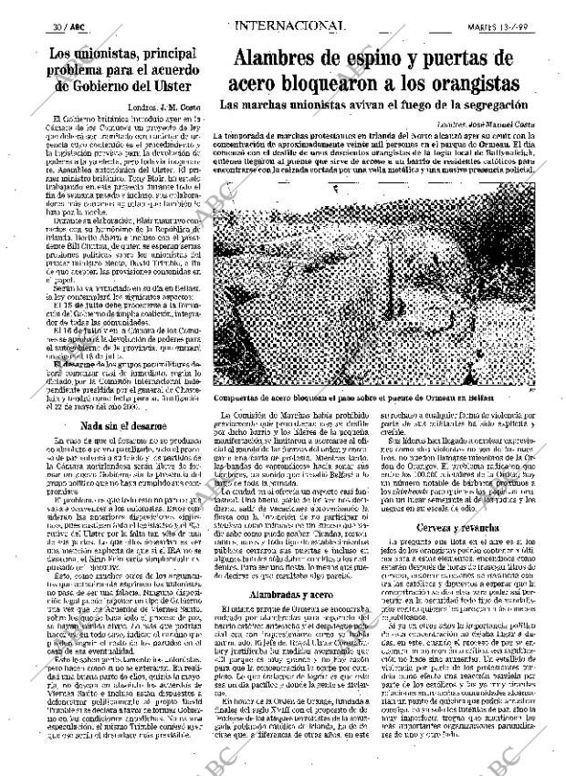 ABC MADRID 13-07-1999 página 30