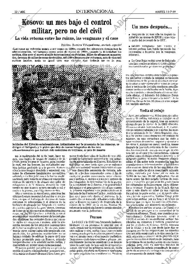ABC MADRID 13-07-1999 página 32