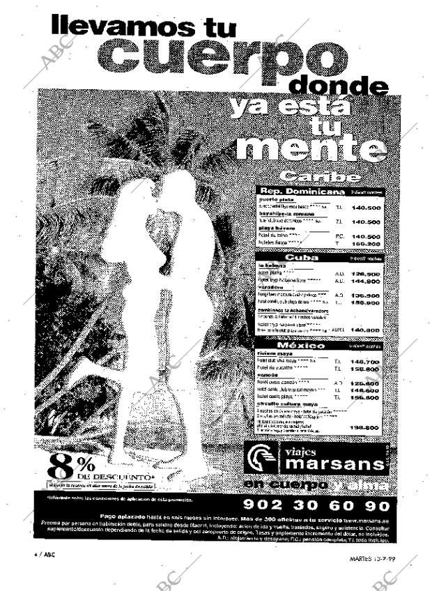 ABC MADRID 13-07-1999 página 4