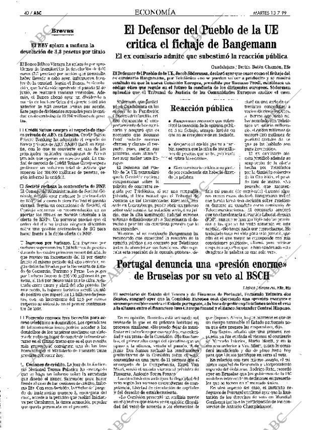 ABC MADRID 13-07-1999 página 40