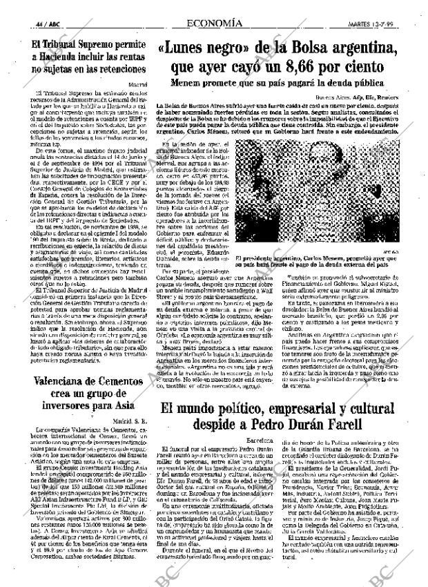 ABC MADRID 13-07-1999 página 44