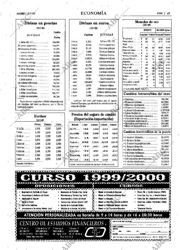 ABC MADRID 13-07-1999 página 45