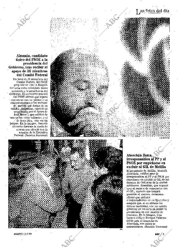 ABC MADRID 13-07-1999 página 5