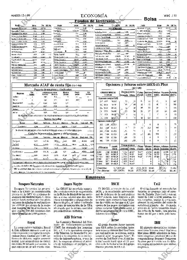 ABC MADRID 13-07-1999 página 51