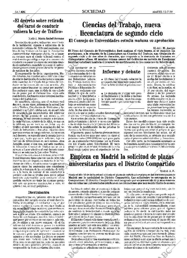 ABC MADRID 13-07-1999 página 54