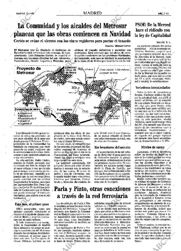 ABC MADRID 13-07-1999 página 61