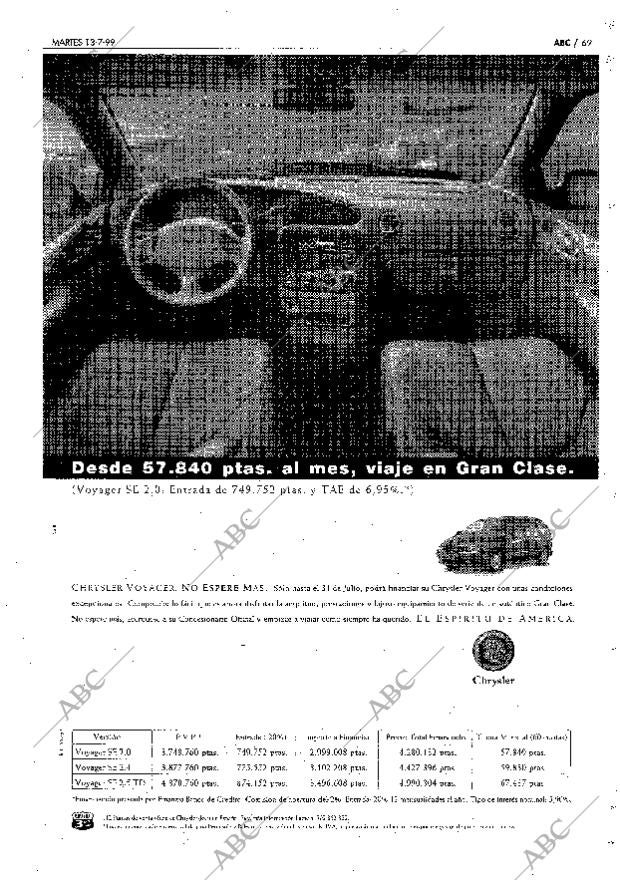 ABC MADRID 13-07-1999 página 69