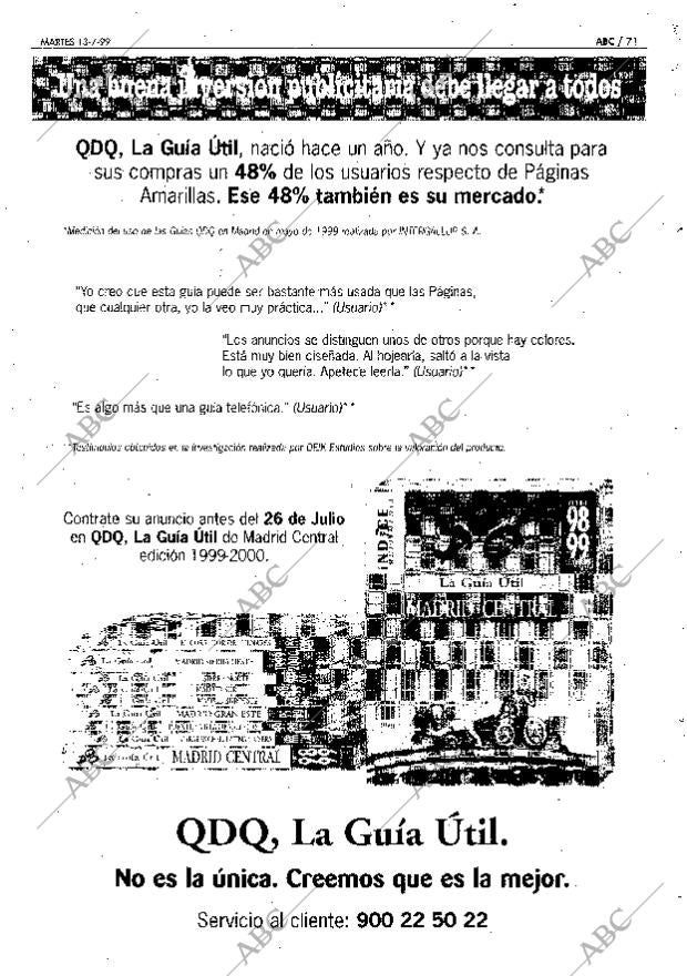 ABC MADRID 13-07-1999 página 71