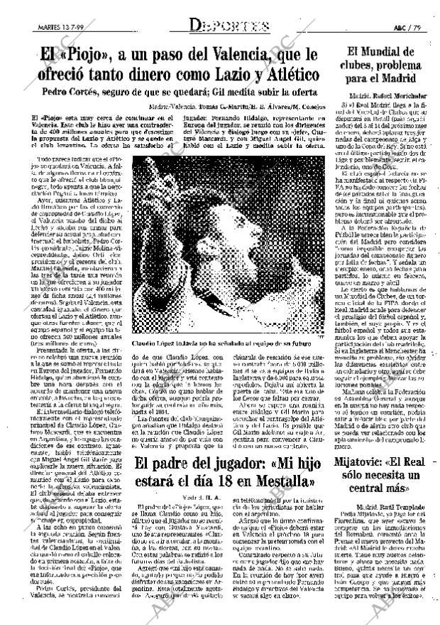 ABC MADRID 13-07-1999 página 79