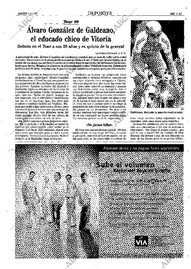 ABC MADRID 13-07-1999 página 85