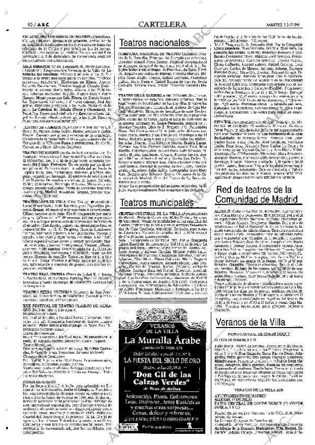 ABC MADRID 13-07-1999 página 90