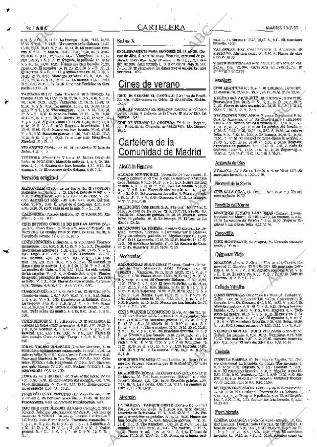 ABC MADRID 13-07-1999 página 94