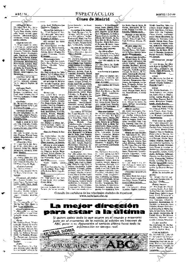 ABC MADRID 13-07-1999 página 96
