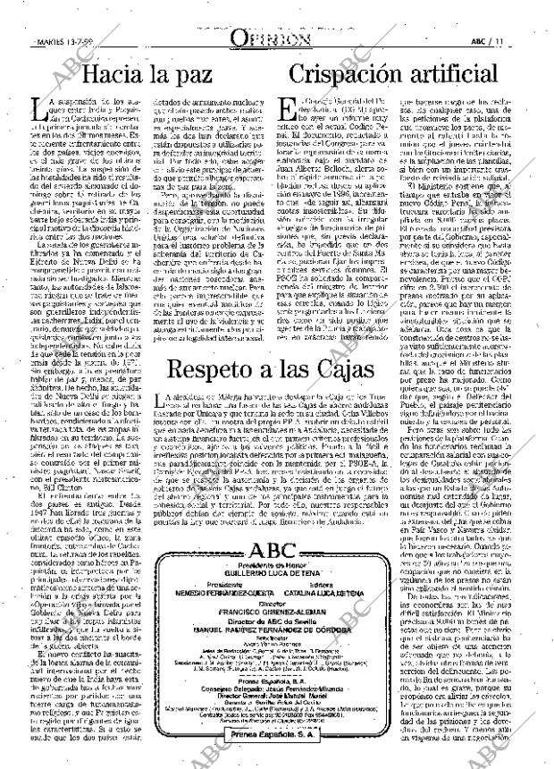 ABC SEVILLA 13-07-1999 página 11