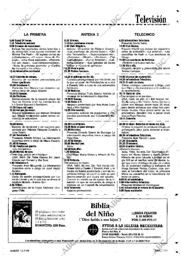 ABC SEVILLA 13-07-1999 página 111
