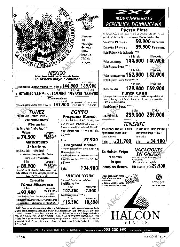 ABC MADRID 14-07-1999 página 10
