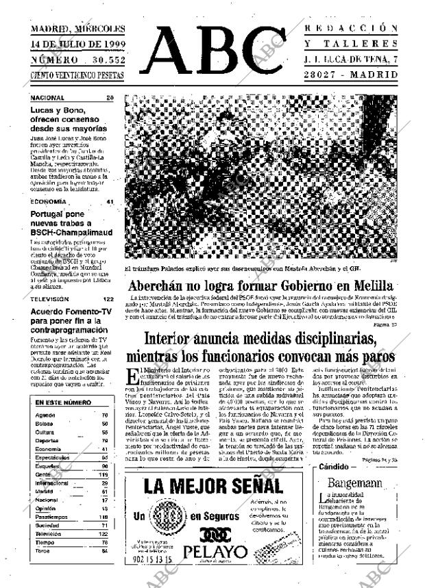 ABC MADRID 14-07-1999 página 11