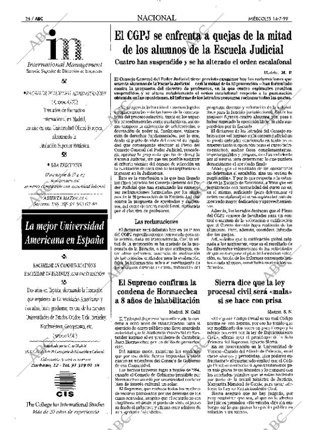 ABC MADRID 14-07-1999 página 26