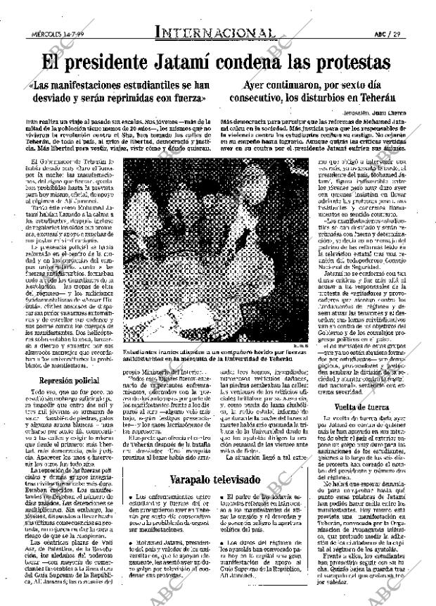ABC MADRID 14-07-1999 página 29