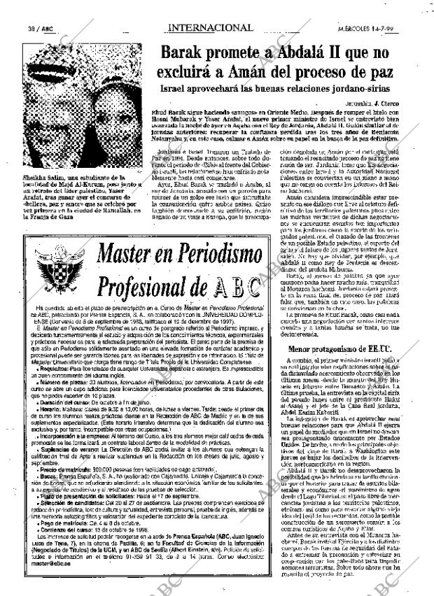 ABC MADRID 14-07-1999 página 38