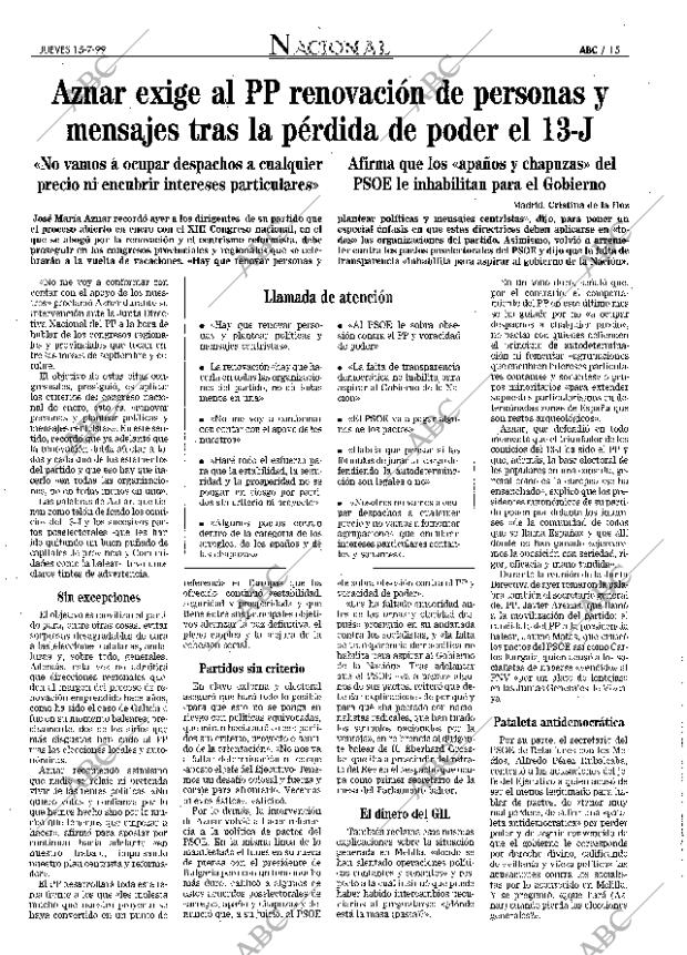 ABC SEVILLA 15-07-1999 página 15
