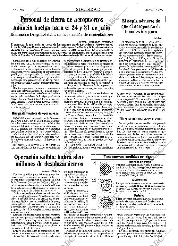 ABC SEVILLA 15-07-1999 página 44