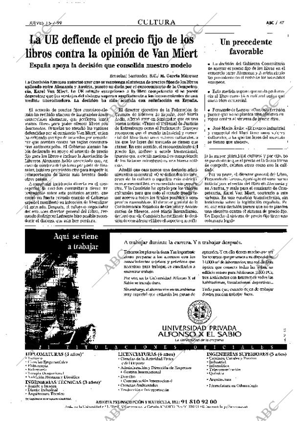 ABC SEVILLA 15-07-1999 página 47